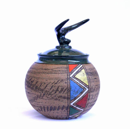 Afro Spherical Jar