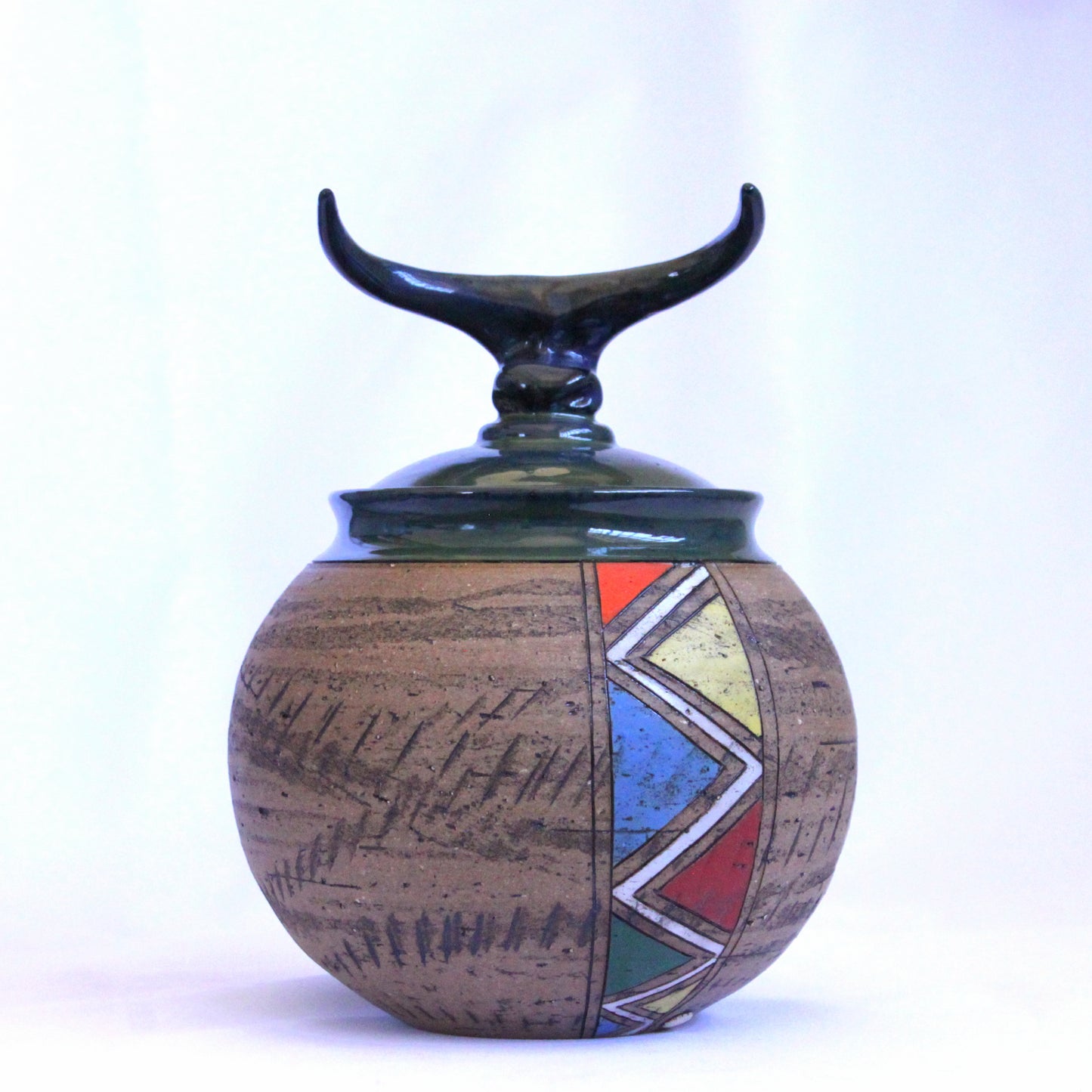 Afro Spherical Jar