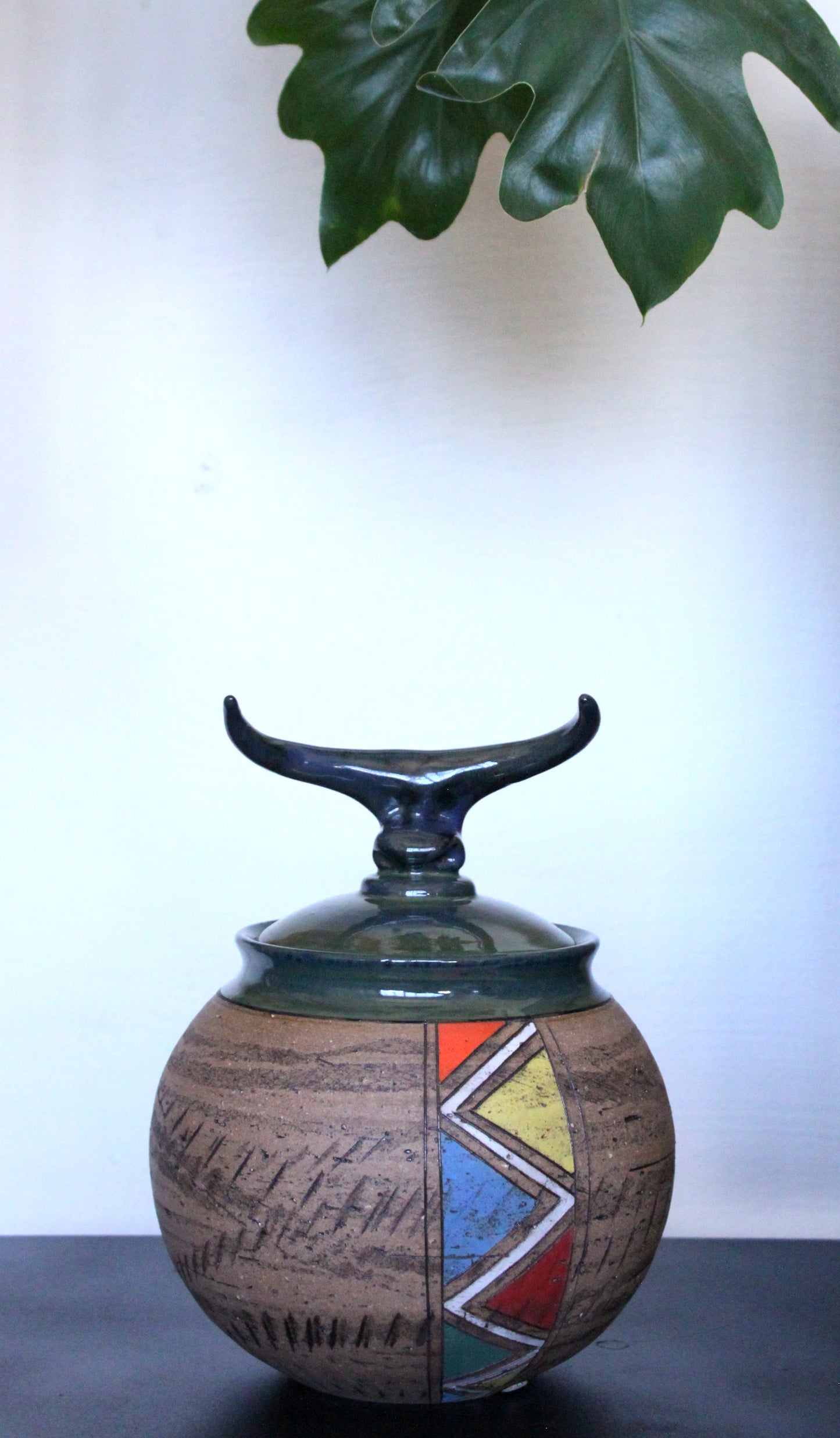 Afro Spherical Jar